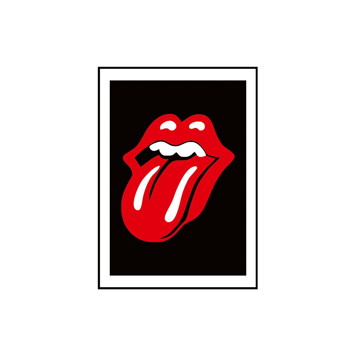 Постер в рамке "KISS. Rolling Stones"