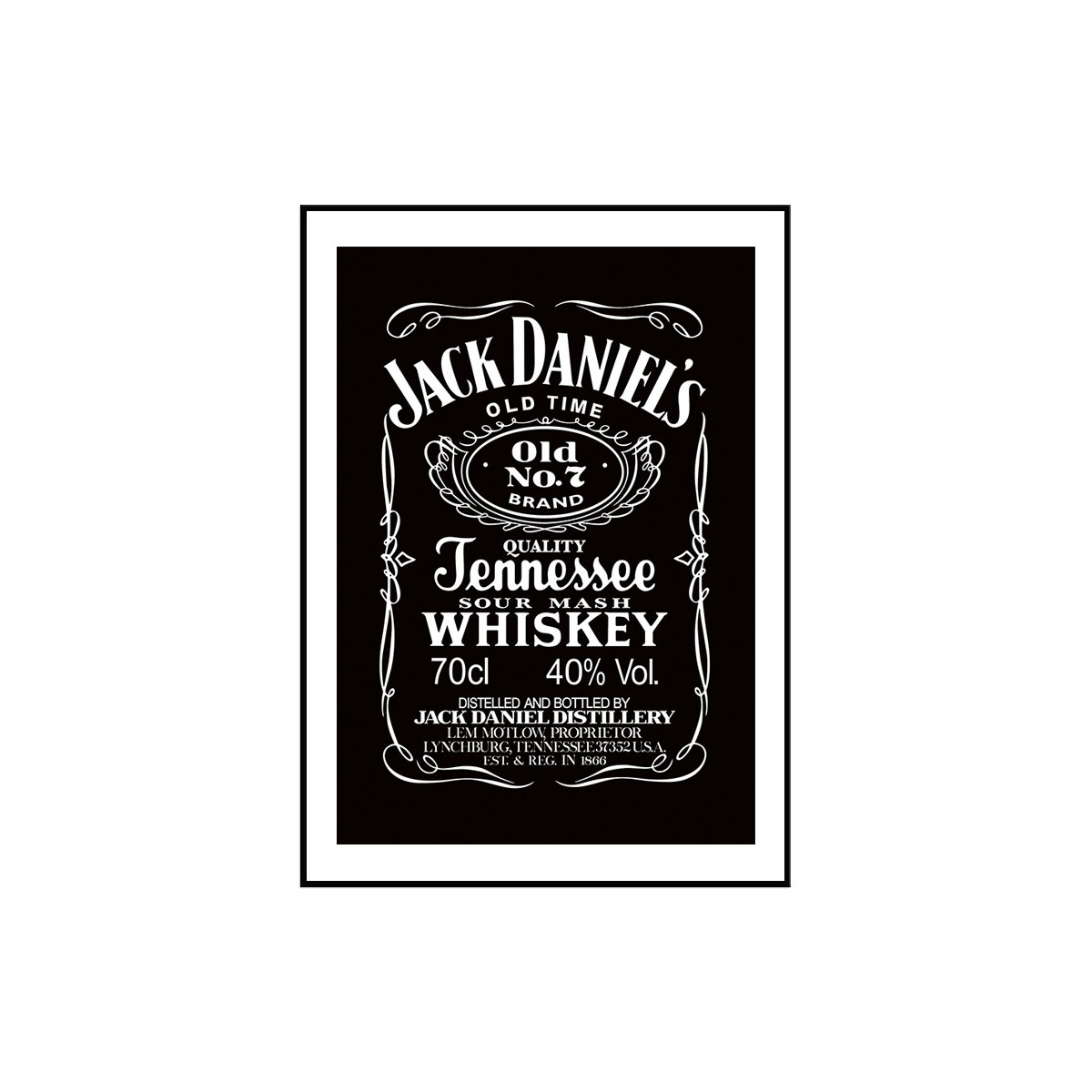 Постер в рамці "Jack Daniels"