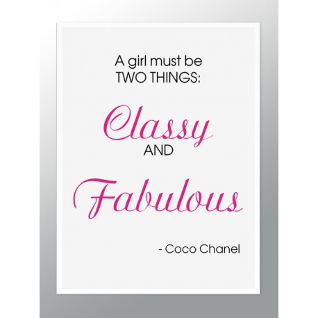 Постер в рамці "COCO Chanel"