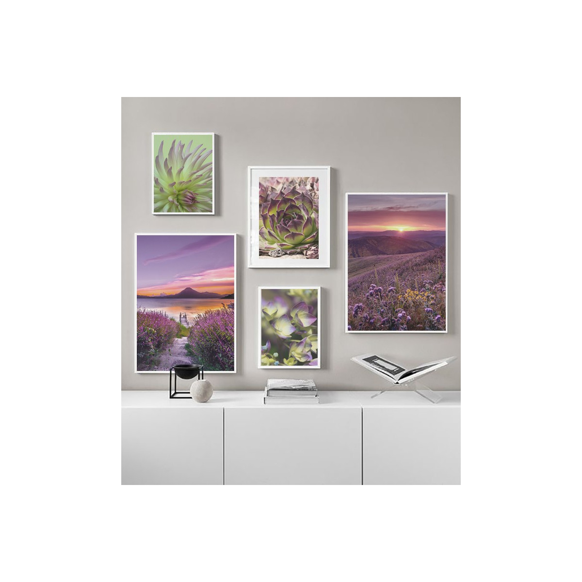 Комплект постеров "Nature purple"