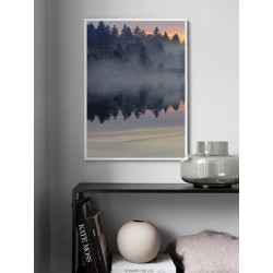 Постер в рамці "Рожевий серпанок"