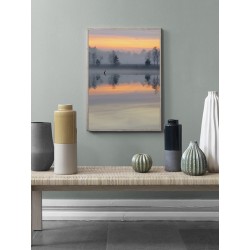 Постер в рамці "Рожевий серпанок"