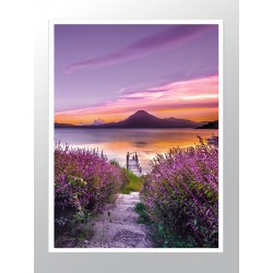 Постер в рамці "Озеро Атітлан"