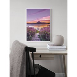 Постер в рамці "Озеро Атітлан"