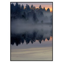 Комплект постеров в рамках "Розовая дымка"