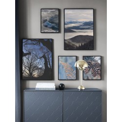 Комплект постеров в рамках "Nature blue"