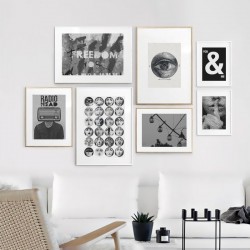 Постер в рамке "Eye Vintage Drawing"