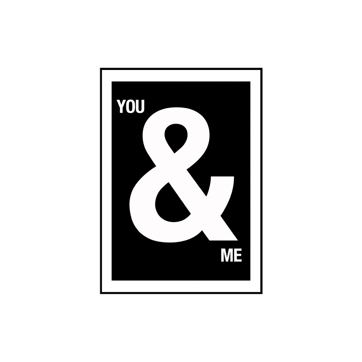 Постер в рамке "You&Me"