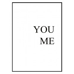 Комплект постеров в рамках "You me"