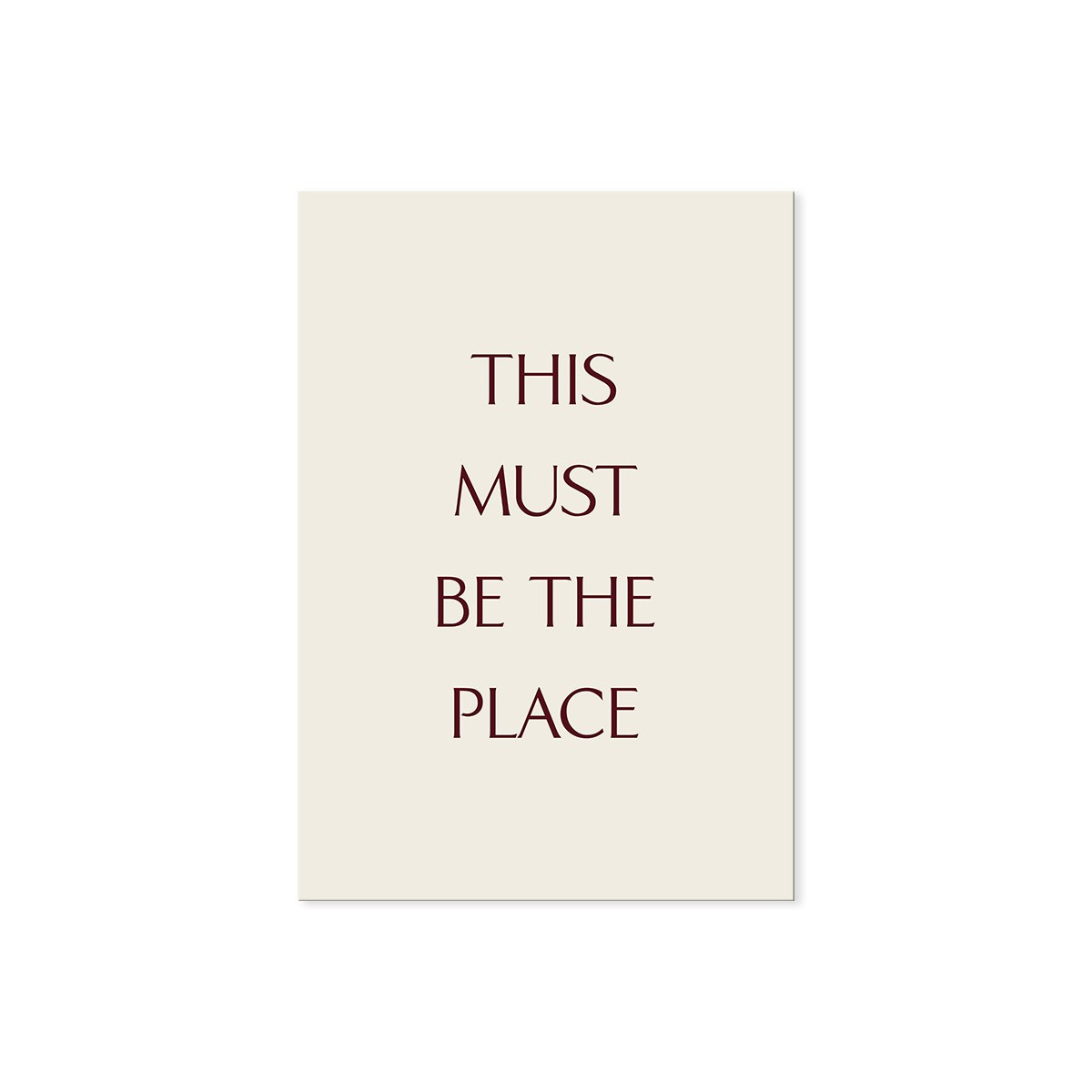 Постер "This must be the place"