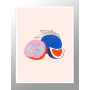 Постер "Blue orange Art"