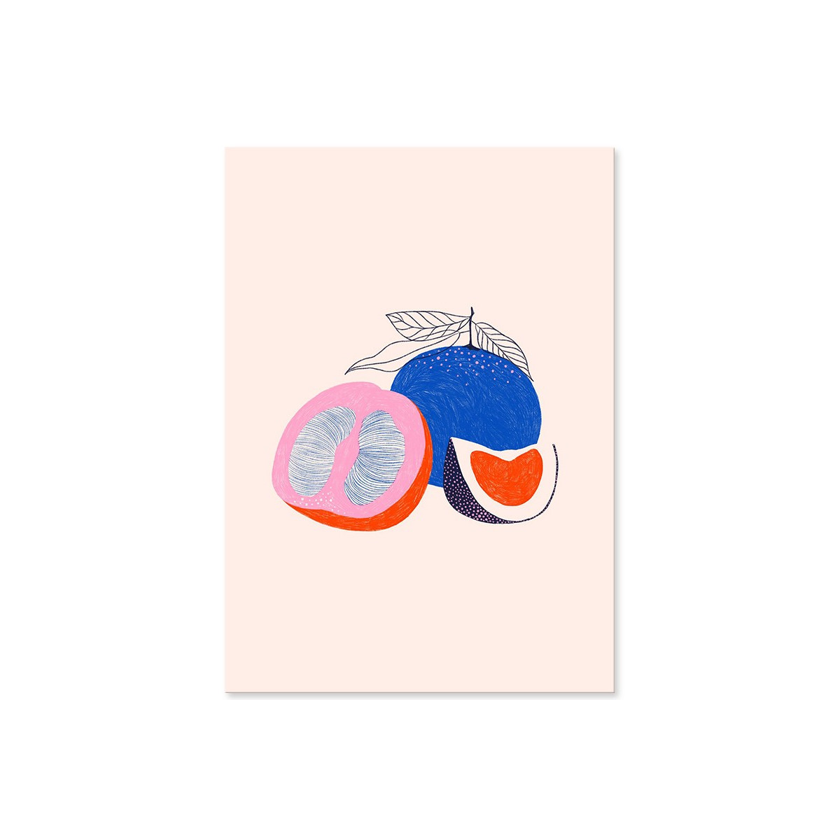 Постер "Blue orange Art"
