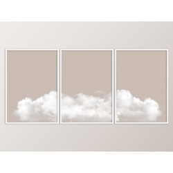 Комплект постеров в рамках "На облаках"