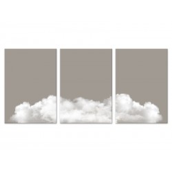 Комплект постерів "На хмарах. Сірий"