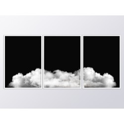 Комплект постерів в рамках "На хмарах. Чорний"