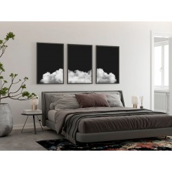 Комплект постерів в рамках "На хмарах. Чорний"