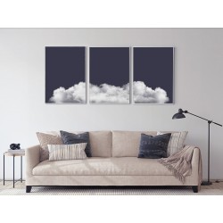 Комплект постерів в рамках "На хмарах. Синій"