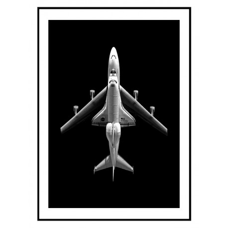Постер "Space Shuttle Endeavor Mounted On 747 - 2008"