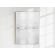 Постер "Black-white mountains"