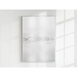 Постер "Black-white mountains"