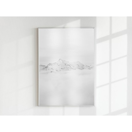 Постер "Black-white mountains"