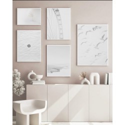 Комплект постеров в рамках "Aesthetic White"