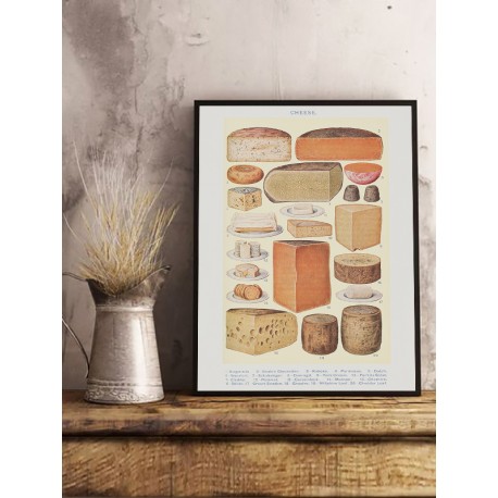 Постер "Cheese. Mrs. Beeton's Cookery Book"