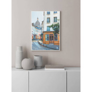 Постер "France, Paris, cafe Montmartre"
