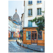 Постер "France, Paris, cafe Montmartre"