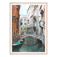 Постер "Canal with gondola, Venice, Italy"