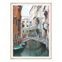 Постер "Canal with gondola, Venice, Italy"
