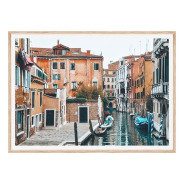 Постер "Canal with gondola, Venice, Italy"