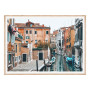 Постер "Canal with gondola, Venice, Italy"
