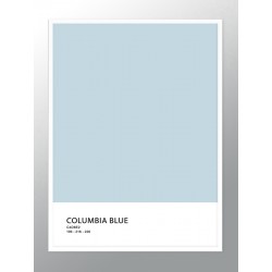 Постер "Columbia blue Pantone"