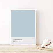 Постер "Columbia blue Pantone"