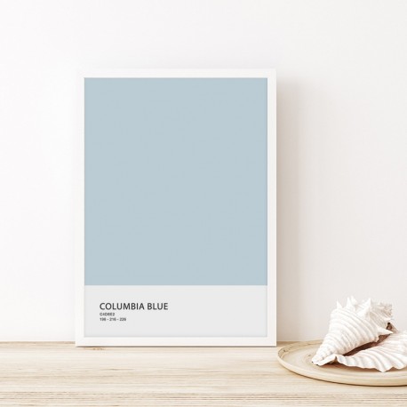 Постер "Columbia blue Pantone"