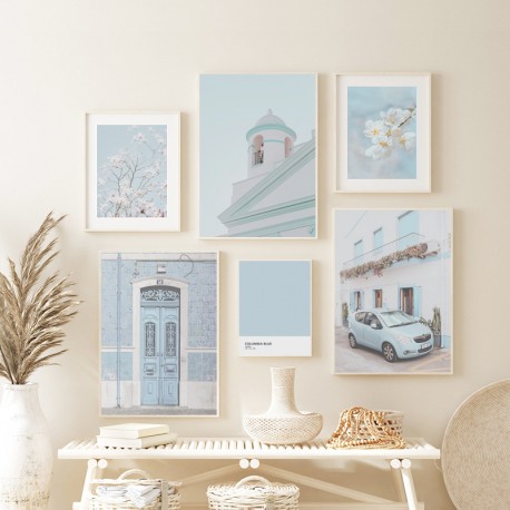 Постер "Columbia blue Pantone"