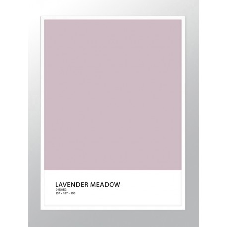 Постер "Lavender meadow. Pantone"