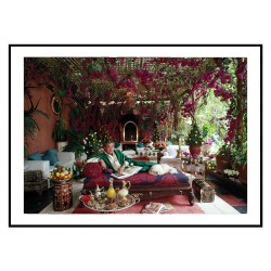 Постер "Адольфо де Веласко відпочиває на веранді в Марракеші, квітень 1988 року. (Фото Сліма Ааронса)"