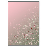 Постер "Rose confetti ombre"