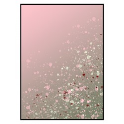 Постер "Rose confetti ombre"