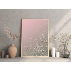 Постер "Rose confetti ombre"