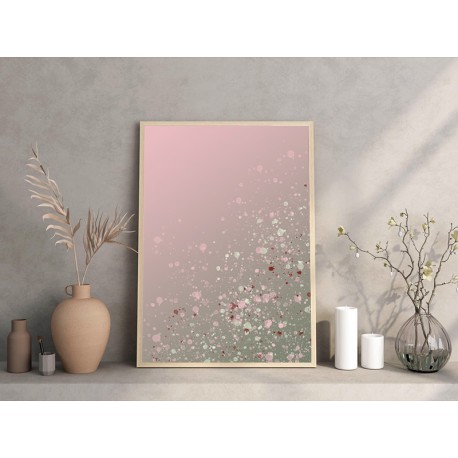 Постер "Rose confetti ombre"