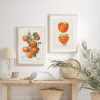 Постер "Vintage Persimmon. Botanical illustration"