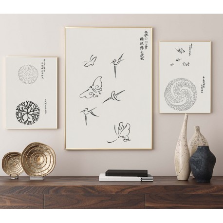 Постер "Ukiyo e Butterfly. Taguchi Tomoki"