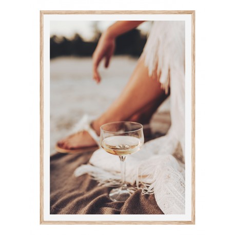 Постер "Drinking wine"
