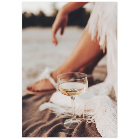 Постер "Drinking wine"