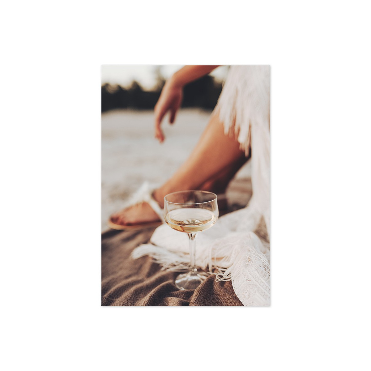 Постер "Drinking wine"