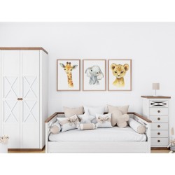 Комплект постерів "Little Baby Animals Safari"