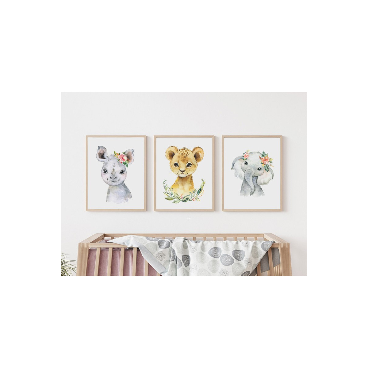 Комплект постеров "Little Baby Animals Safari"